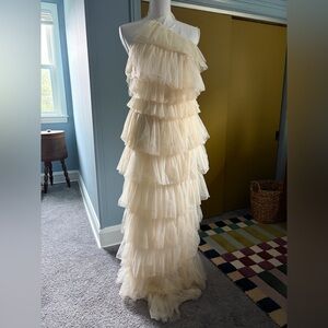 MABLE Cream Tulle Dress